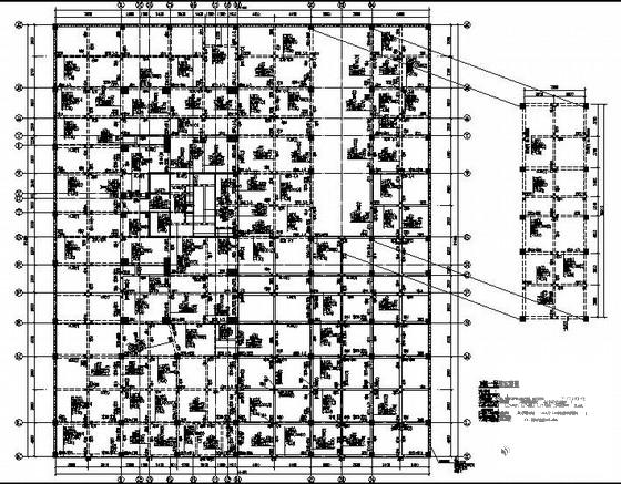 32层框架剪力墙商住楼结构CAD施工图纸（A、B两栋）(灌注桩基础) - 2
