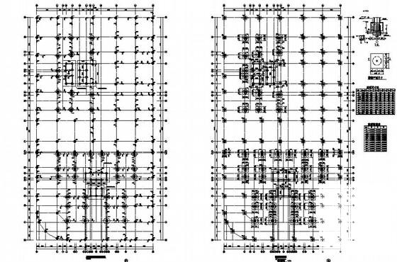 32层框架剪力墙商住楼结构CAD施工图纸（A、B两栋）(灌注桩基础) - 3
