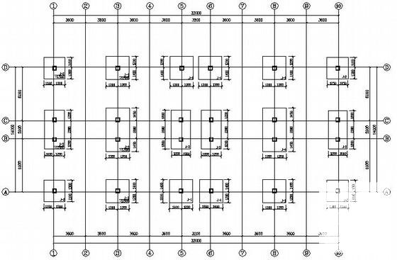 3层框架结构办公楼结构CAD施工图纸（独立基础） - 2