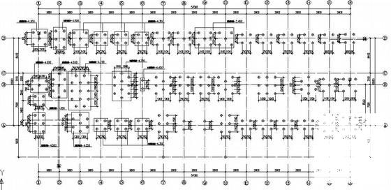 纺织公司框架办公楼结构CAD施工图纸（桩基础） - 1