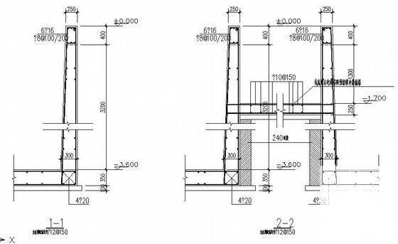 纺织公司框架办公楼结构CAD施工图纸（桩基础） - 2