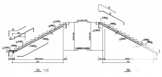 4层框剪结构武警营房结构CAD施工图纸（7度抗震） - 2