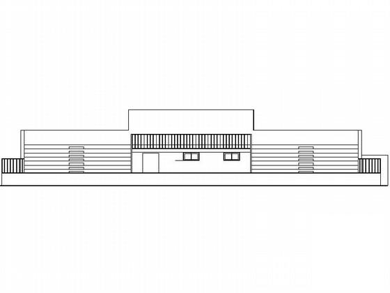 体育场主席台建筑CAD施工图纸 - 1