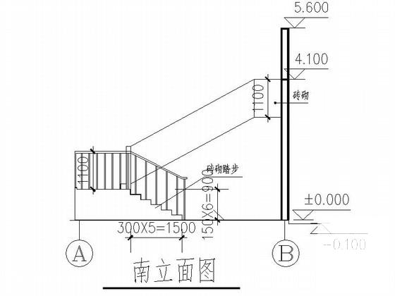 体育场主席台建筑CAD施工图纸 - 2