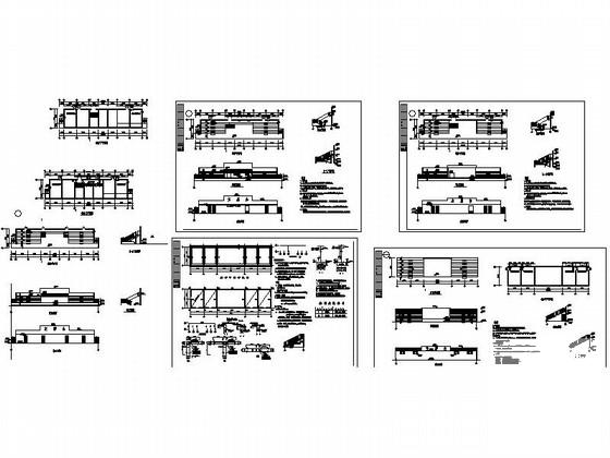 体育场主席台建筑CAD施工图纸 - 4