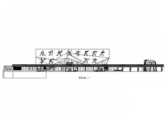 3层体育馆建筑扩初CAD图纸 - 1