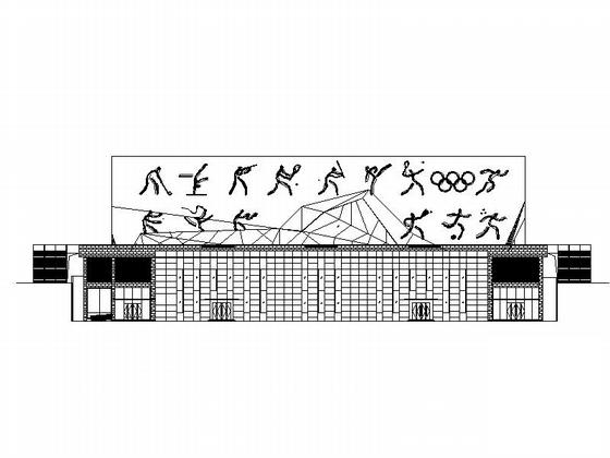 3层体育馆建筑扩初CAD图纸 - 5