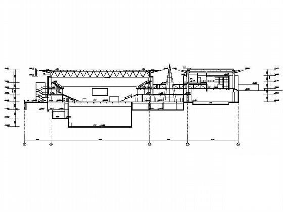 罗湖室内体育馆建筑方案设计CAD图纸 - 2