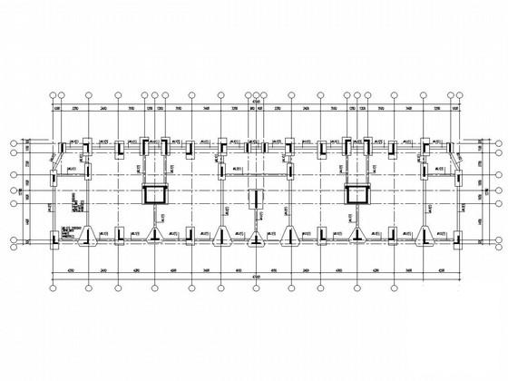 6层剪力墙结构住宅楼结构CAD施工图纸（预应力管桩） - 2