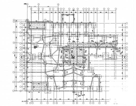 27层剪力墙结构住宅楼结构CAD施工图纸（人工挖孔桩） - 1