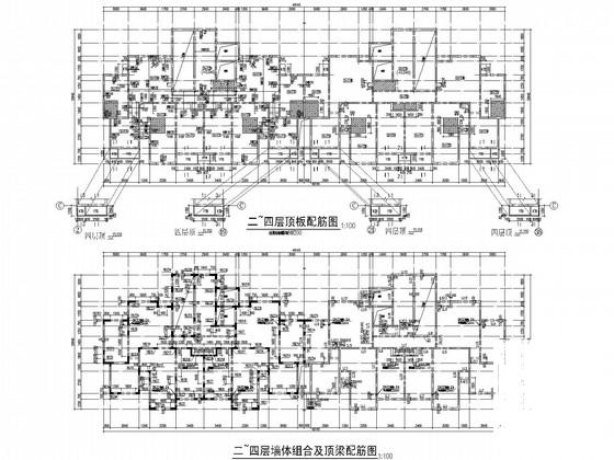 26层筏板基础剪力墙住宅楼结构CAD施工图纸（8度抗震） - 1