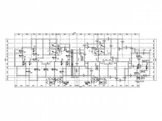 26层筏板基础剪力墙住宅楼结构CAD施工图纸（8度抗震） - 2