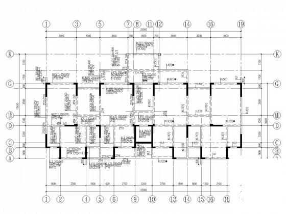 震后筏型基础7层剪力墙住宅楼结构CAD施工图纸 - 3