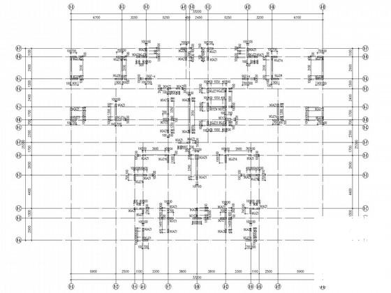 平面不规则超限全剪力墙结构住宅结构设计CAD施工图纸(梁配筋图) - 2