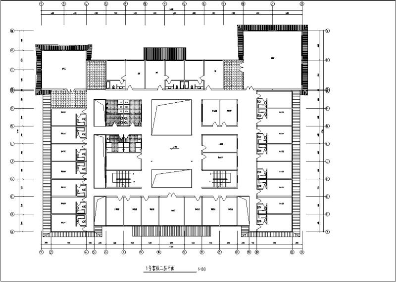 3套中式仿古建筑设计CAD施工图纸(钢筋混凝土结构) - 2