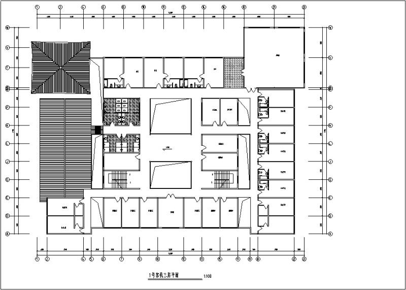 3套中式仿古建筑设计CAD施工图纸(钢筋混凝土结构) - 3