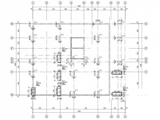 地下1层地上13层框剪住宅楼结构CAD施工图纸 - 1