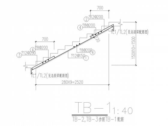 地下1层地上13层框剪住宅楼结构CAD施工图纸 - 5