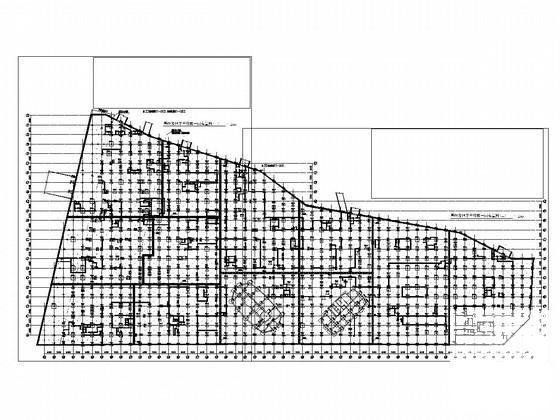 大型不规则商住楼小区结构CAD施工图纸(预应力混凝土管桩) - 1