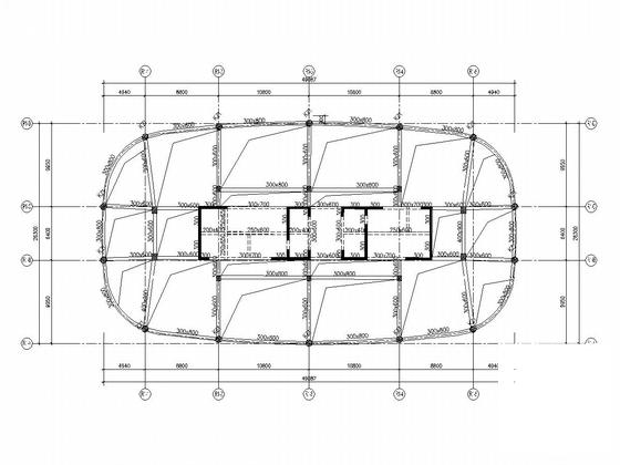 大型不规则商住楼小区结构CAD施工图纸(预应力混凝土管桩) - 4