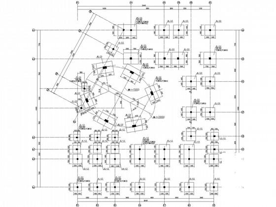 3层幼儿园框架结构CAD施工图纸(带椭圆形造型) - 2