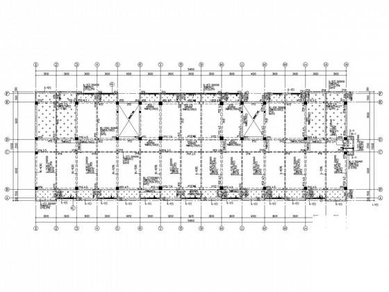 7度区框架教学楼结构设计CAD施工图纸 - 1