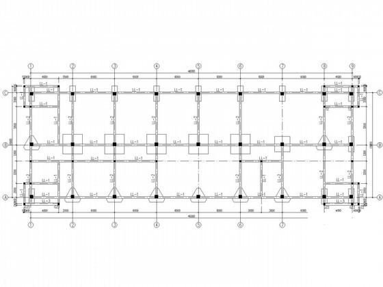 带阁楼坡屋面框架办公楼结构CAD施工图纸 - 4