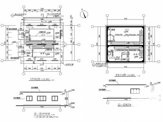 砌体结构铁路立交桥水泵房结构CAD施工图纸（建施）(梁平法配筋图) - 3