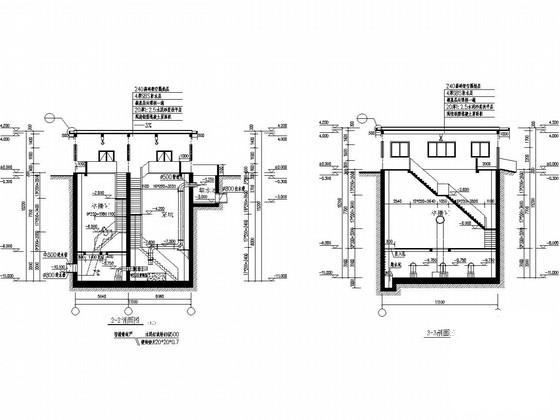 砌体结构铁路立交桥水泵房结构CAD施工图纸（建施）(梁平法配筋图) - 4