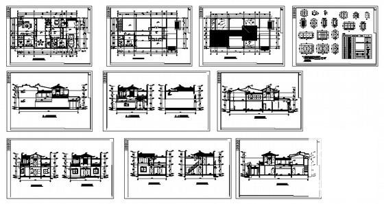 四合院建筑方案设计图纸（带效果图） - 2