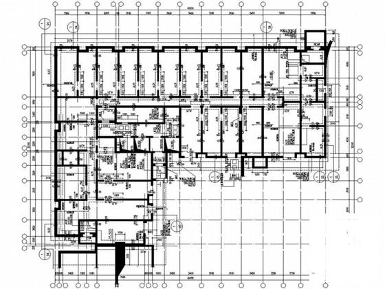 35层剪力墙超高层酒店式公寓结构CAD施工图纸（地下3层） - 1