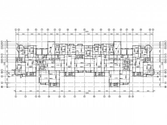 桩基础，地下1层，地上18层剪力墙住宅楼结构CAD施工图纸 - 3