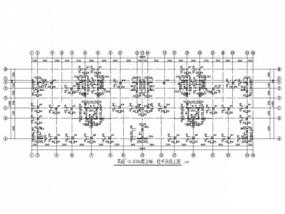 9层框剪结构住宅楼结构CAD施工图纸（筏板基础） - 2