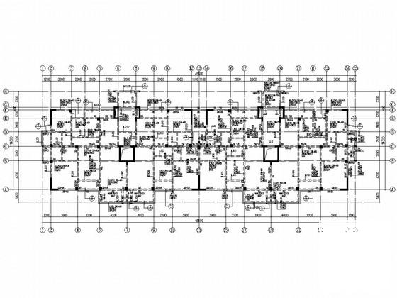 9层框剪结构住宅楼结构CAD施工图纸（筏板基础） - 3