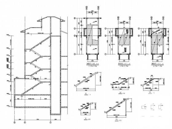 9层框剪结构住宅楼结构CAD施工图纸（筏板基础） - 4