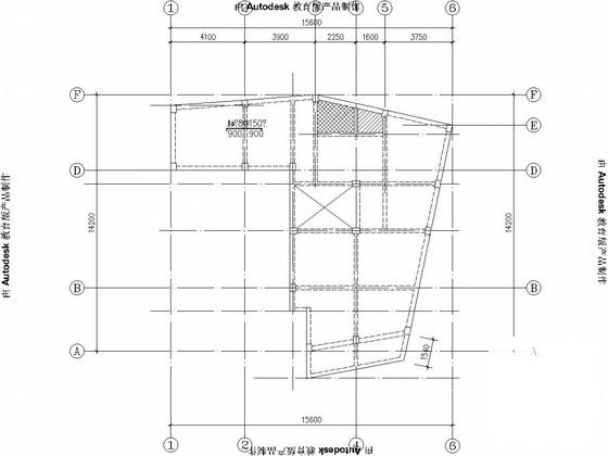 6层框架剪力墙结构私人住宅楼结构CAD施工图纸(平法表示) - 4