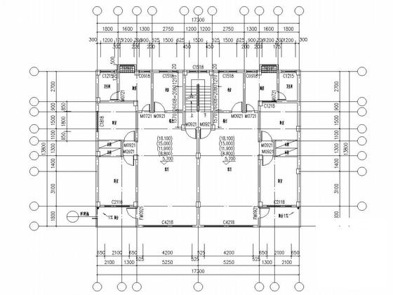 8层框架结构私家住宅楼结构CAD施工图纸（桩基础含建筑图纸） - 5