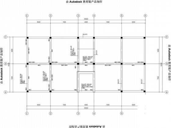 烟花爆竹抗暴间框架结构CAD施工图纸(建施) - 2