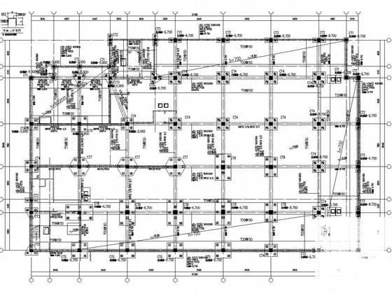5层框架结构名牌大学附属中学行政楼结构CAD施工图纸（地下1层）(基础设计等级) - 2
