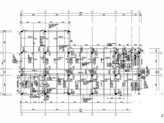 5层框架结构名牌大学附属中学行政楼结构CAD施工图纸（地下1层）(基础设计等级) - 3