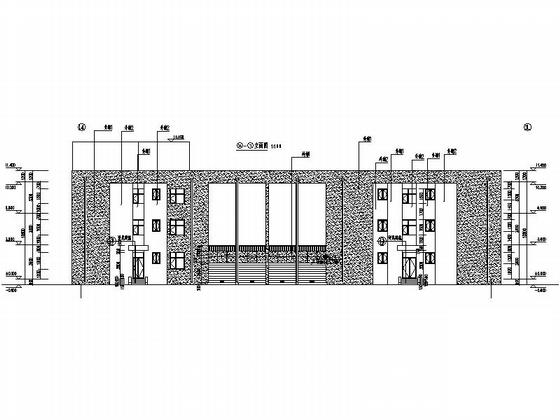 3层机械制造厂员工办公楼及宿舍楼建筑施工CAD图纸 - 5