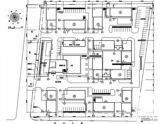现代简洁多层工业园区建筑方案设计图纸（知名设计院附景观设计） - 3