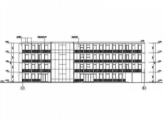 现代简洁多层工业园区建筑方案设计图纸（知名设计院附景观设计） - 4