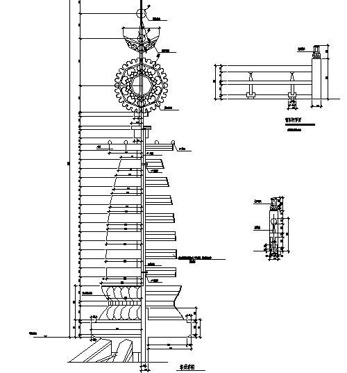 11层寺庙万佛塔建筑扩初图纸(仿古建筑) - 2