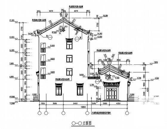 砌体结构4层古建筑民居建筑施工CAD图纸 - 2