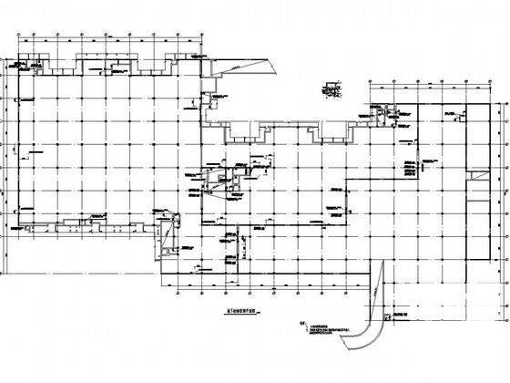 国内地下1层车库结构CAD施工图纸（筏板基础） - 4