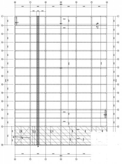 地下车库剪力墙结构CAD施工图纸(建施)(平面布置图) - 2