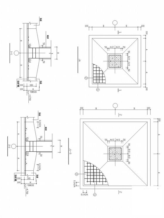 地下车库剪力墙结构CAD施工图纸(建施)(平面布置图) - 4