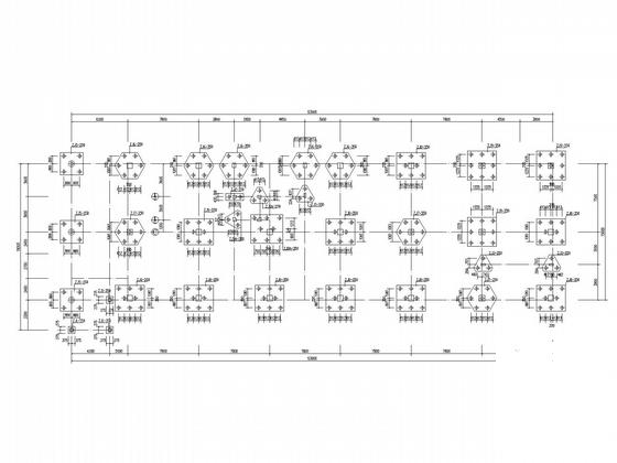 5层桩基础框架创新大楼结构CAD施工图纸(建施) - 5