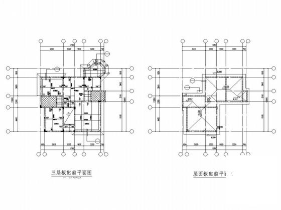 3层框架结构别墅结构CAD施工图纸（独立基础） - 4